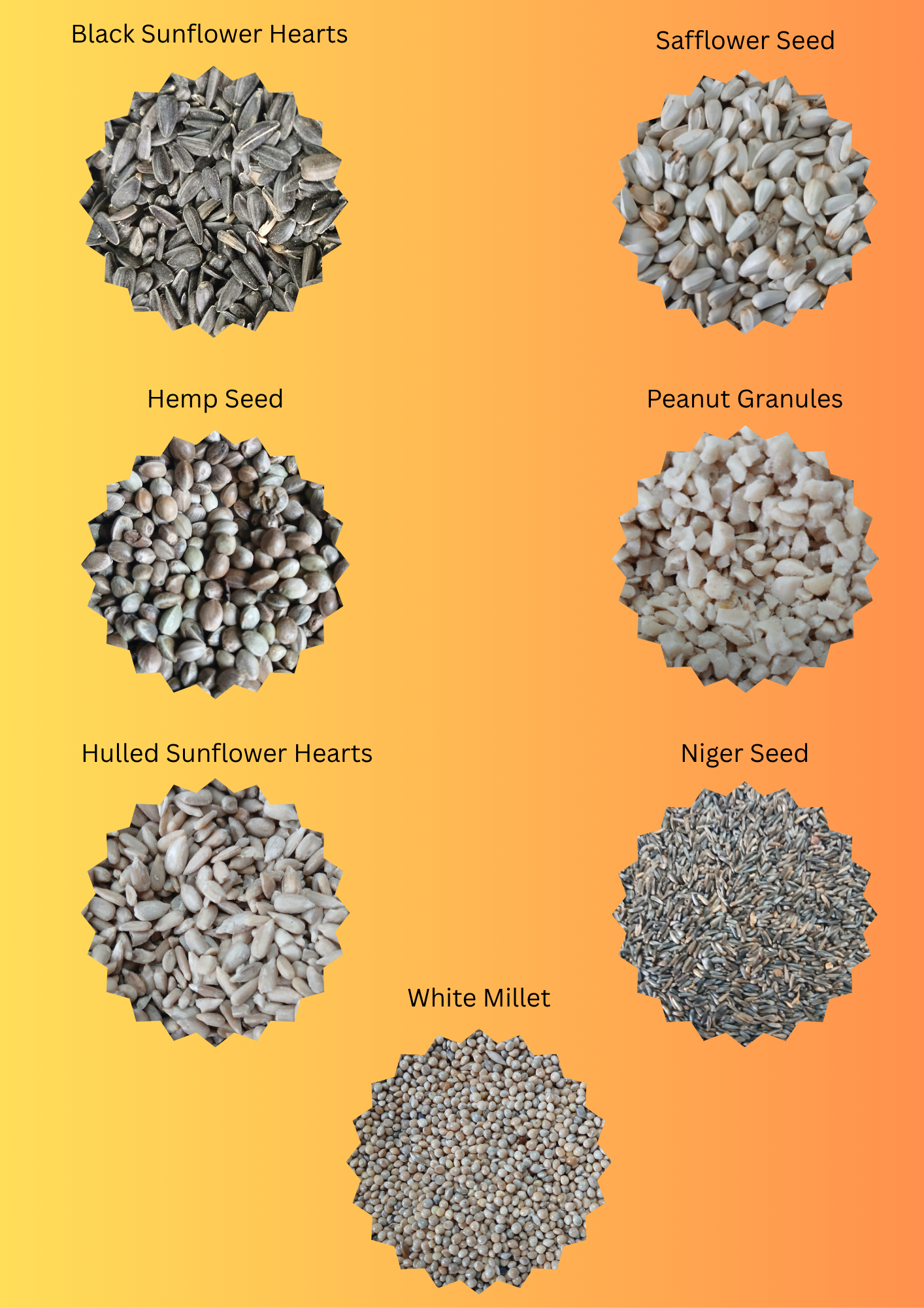 Premium seasonal bird seed mix