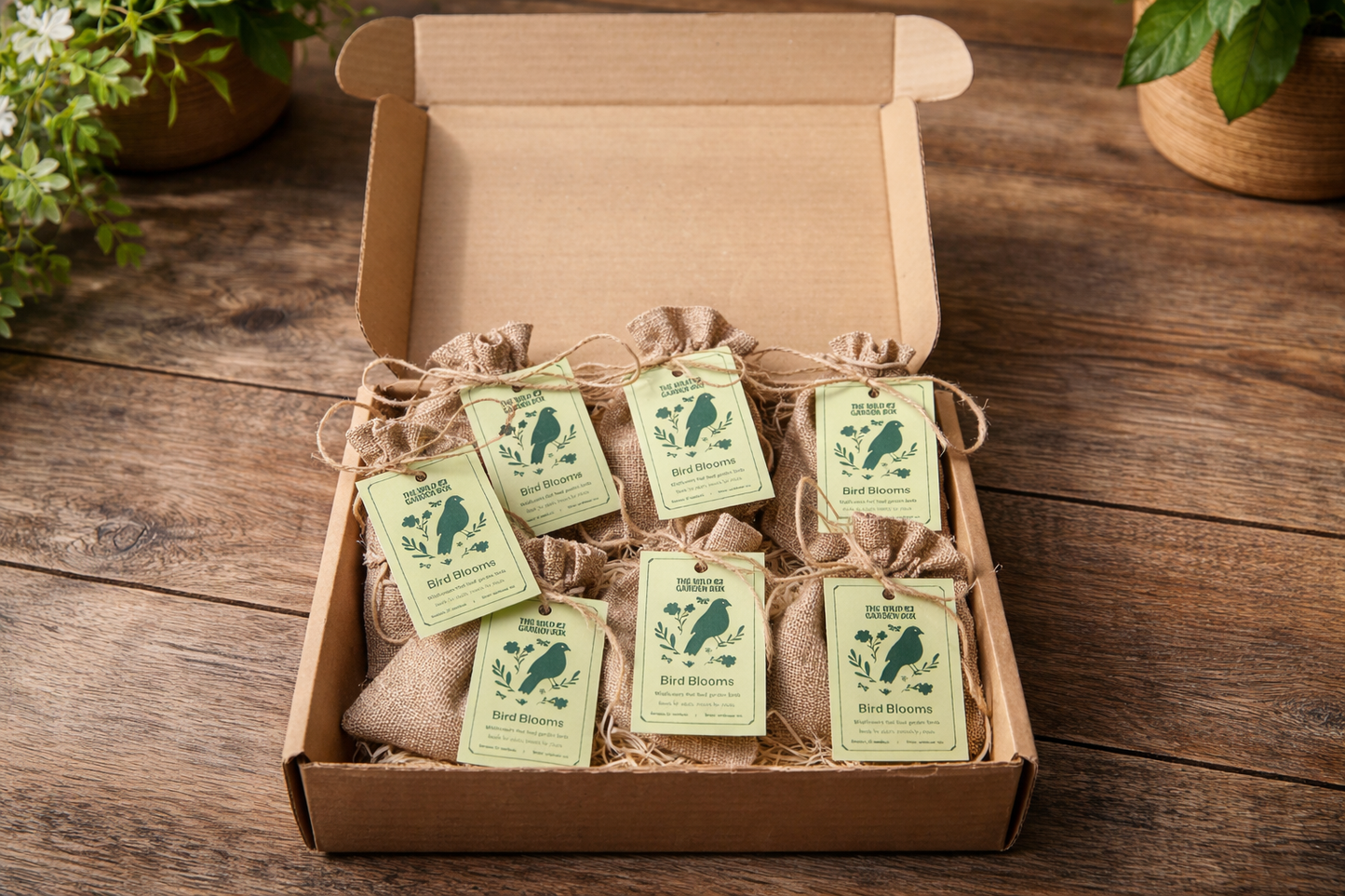 Bird Blooms - wildflower seedballs that produce natural food for garden birds
