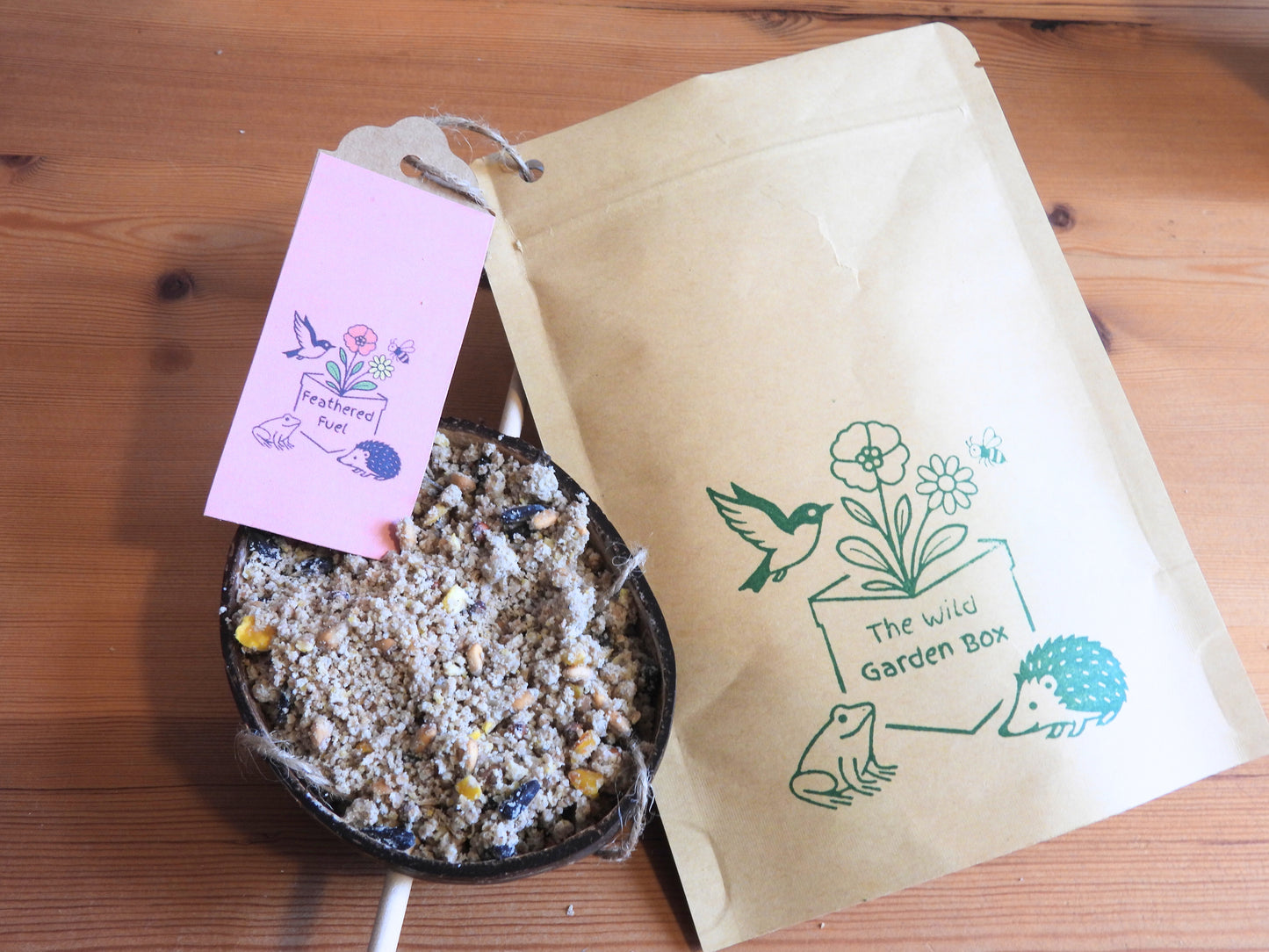 The Wild Autumn Box - Autumnal Wildflower Seedballs, Bird Feed & Hedgehog Food Gift Set