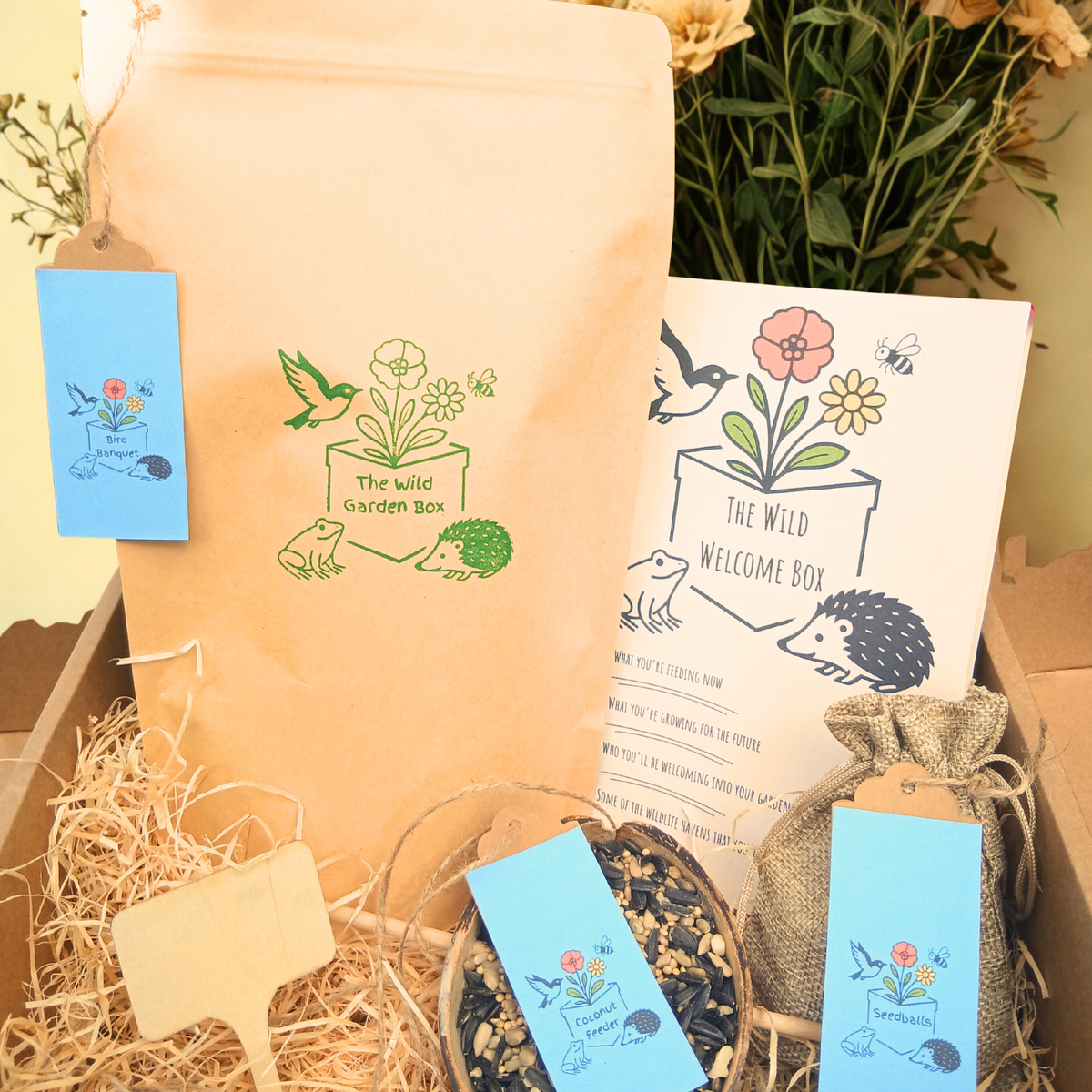 The Wild Welcome Box - Welcome new wildlife to your garden, and look after what's already there